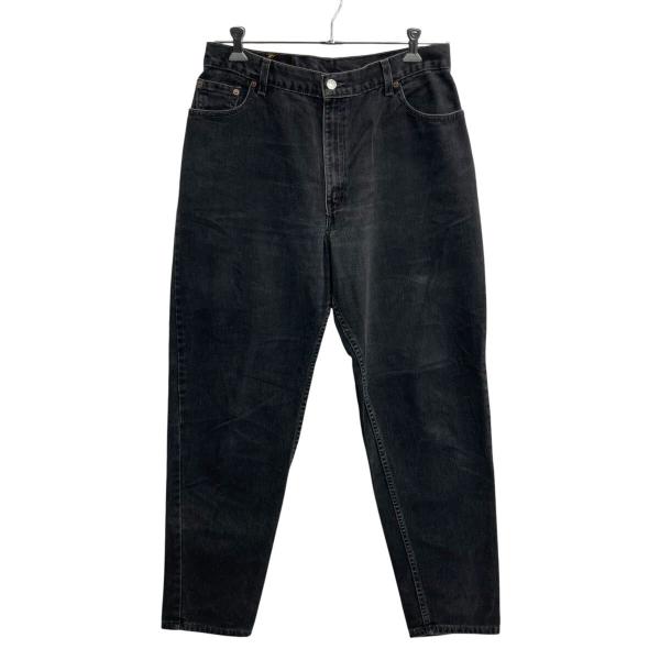 00s USA製 Levi's 550 デニムパンツ W32 ブラック リーバイス ジップ