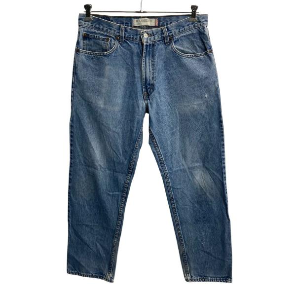 リーバイス550 Levis W34 ブルーデニム 青 古着 ボトム 17498 Levi's 550 デニムパンツ W34 ブルー リーバイス ジップアップ 紙