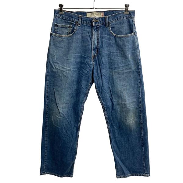リーバイス569 Levis W34 ブルーデニム 青 古着 00s 20537 メキシコ製 Levi's 569 デニムパンツ W33 ブルー リーバイス ジップ