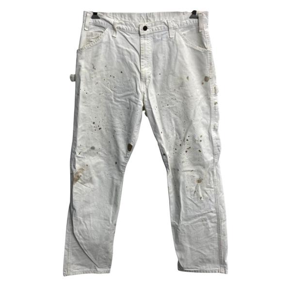 Dickies ワーク ペインターパンツ W36 ホワイト ディッキーズ ジップ