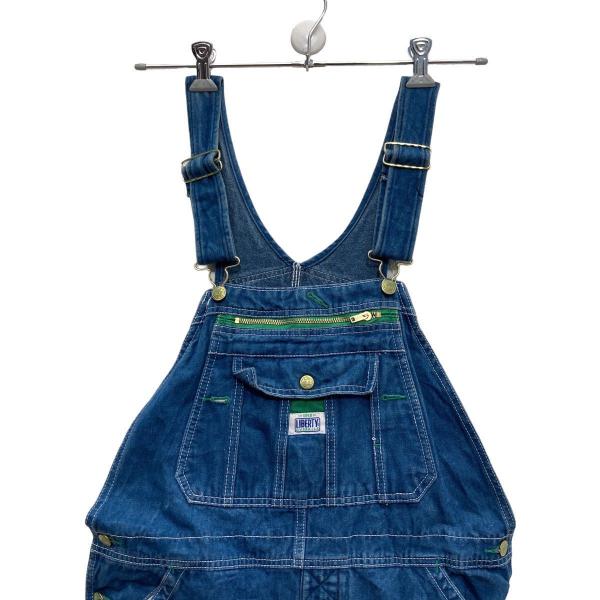 LIBERTY デニム オーバーオール 34×30 ブルー グリーン