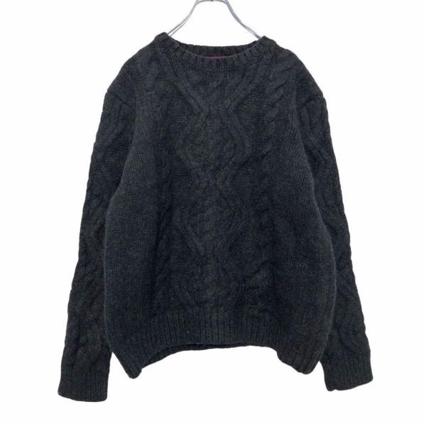 TOMMY HILFIGER ウール ニット セーター L ブラック トミー