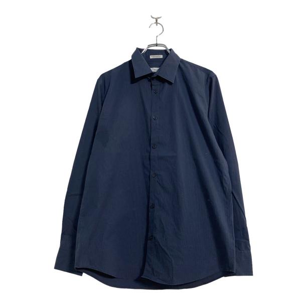 Calvin Klein 長袖 ストライプシャツ M ネイビー ブラック カルバン