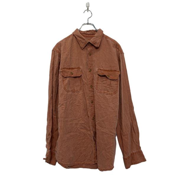メンズ コーディロイ ブラウン L 無地 ブルゾン USA古着 長袖 ジャケット ジャケット デトロイトジャケット メンズ コーデュロイ襟 ワーク