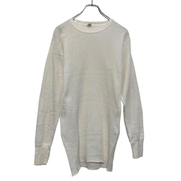 Hanes 長袖 ロンT ロングTシャツ サーマル ヘインズ L ホワイト