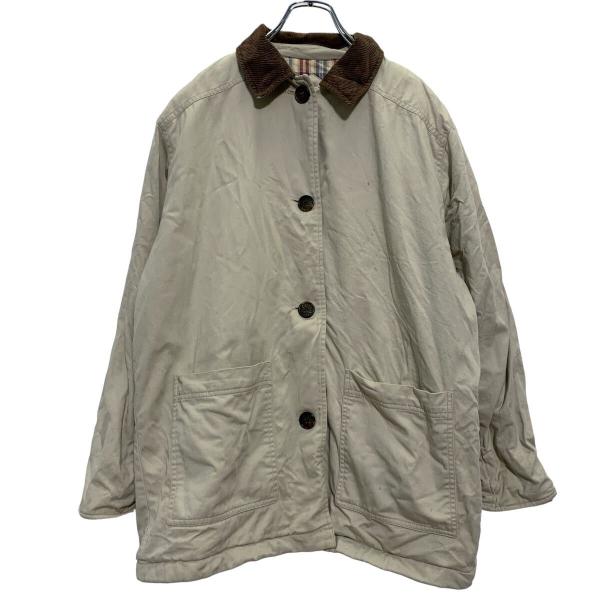 UPSTREAMハンティングジャケットMブラウンダック地フェード古着コーデュロイ UPSTREAMハンティングジャケットMブラウンダック地フェード古着