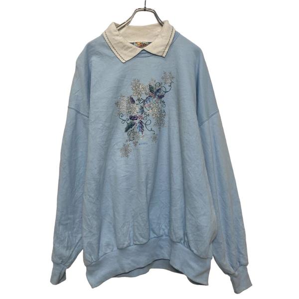 USA製　モーニングサン　襟付きスウェット　猫　Lサイズ　グリーン　ヴィンテージ 楽天市場】古着 MORNING SUN 猫柄 襟付き アニマルプリントスウェット