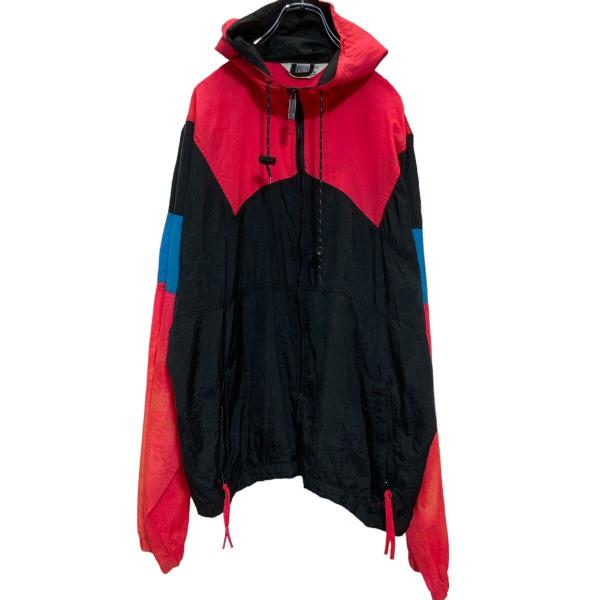 WINDBREAKER ジップアップ ナイロンジャケット XL ピンク ブラック