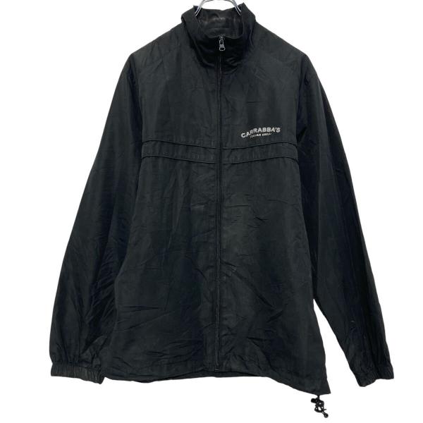 Dunbrooke ブラックジャケット XL/古着 Dunbrooke 長袖 ナイロン ジャケット メンズ 80s 黒 ブラック