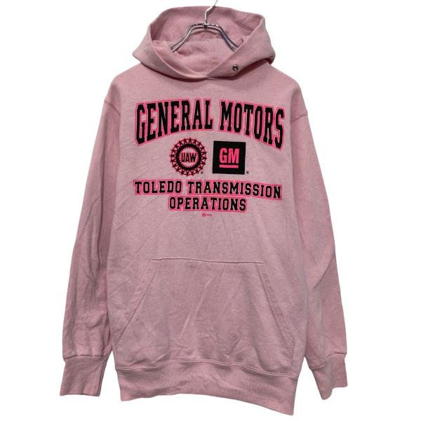 EAGLE USA プリント スウェット パーカー S ピンク プルオーバー