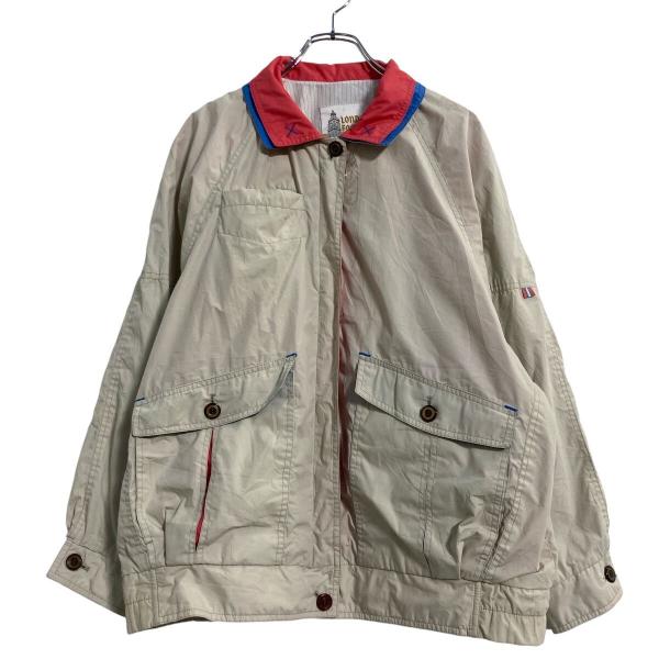 LONDON FOG ジップアップ ジャケット レディース L ベージュ LONDON FOG ジップアップ ジャケット レディース L ベージュ