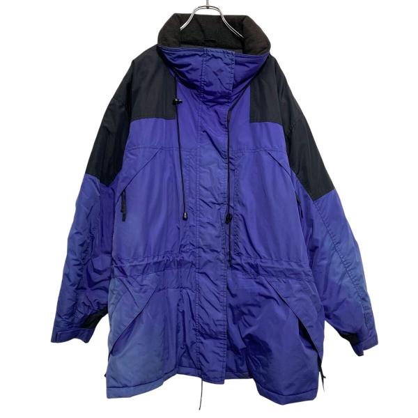 ナイロンジャケット 黒 ボタン式 スタンドカラーナイロンジップアップジャケット / オーバー