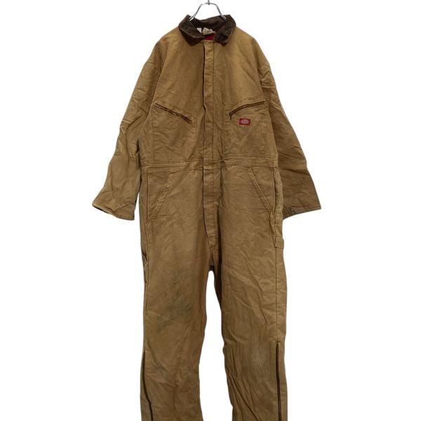 00s Dickies ダック つなぎ オーバーオール ブラック 襟コーデュロイ 00s Dickies ダック つなぎ オーバーオール ブラック 襟