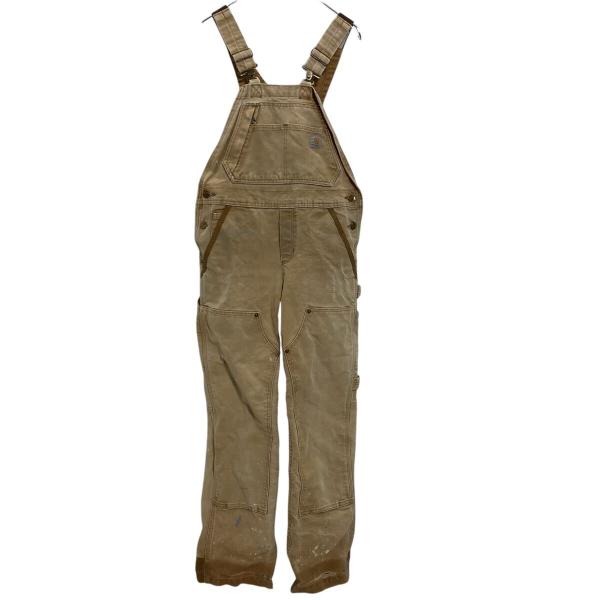carhartt ダック ダブルニー オーバーオール W34 ブラウン カーハート
