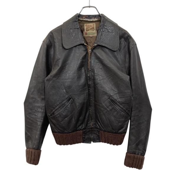 Sejson ユーロ レザージャケット Mサイズ ブラウン 60's 古着卸