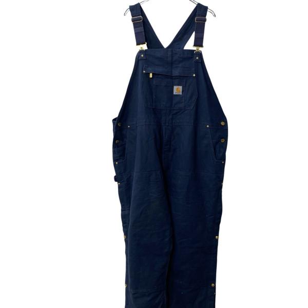 Carhartt オーバーオール サロペット ダック メキシコ製 カーハート Carhartt 中綿 ダック オーバーオール W50 2XL ネイビー