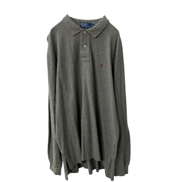 Polo Ralph Lauren 長袖 ロゴ ポロシャツ XL グレー ポロラルフ