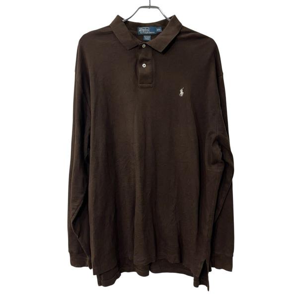 【BLAIRE、XLサイズ、人気ブラウン◎】ラルフローレン古着ロゴ刺繍アメカジ. ビッグサイズ Polo by Ralph Lauren ポロバイラルフローレン