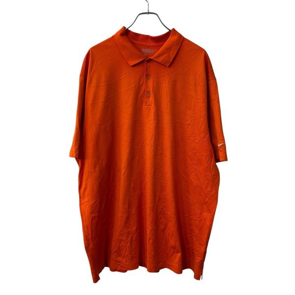NIKE GOLF 半袖 ポロシャツ 3XL オレンジ ナイキゴルフ ビッグサイズ