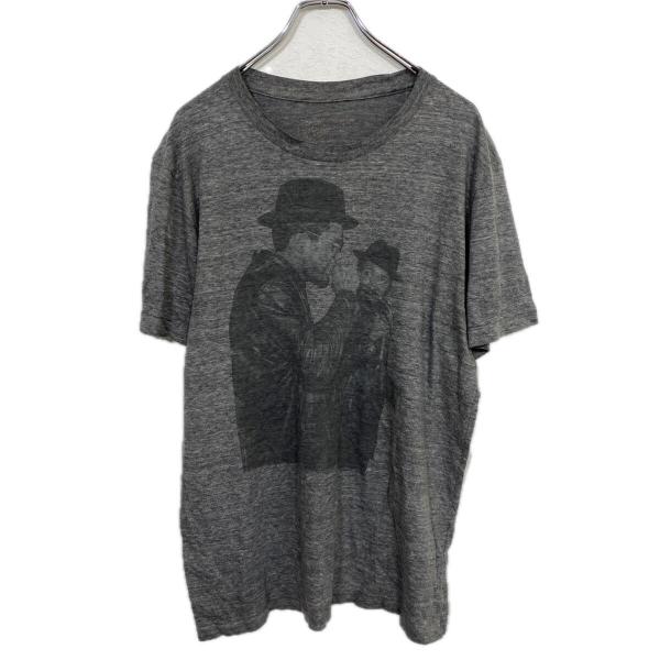 半袖 プリントTシャツ XL〜 杢グレー ミュージックT 古着卸 アメリカ仕
