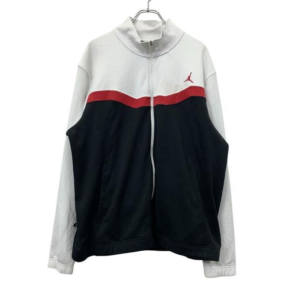 JORDAN　ジョーダン　刺繍ロゴ　半袖　ジャージ　カロライナ　古着　XXL NIKE JORDAN ジャージ XL ホワイト ブラック レッド ナイキ