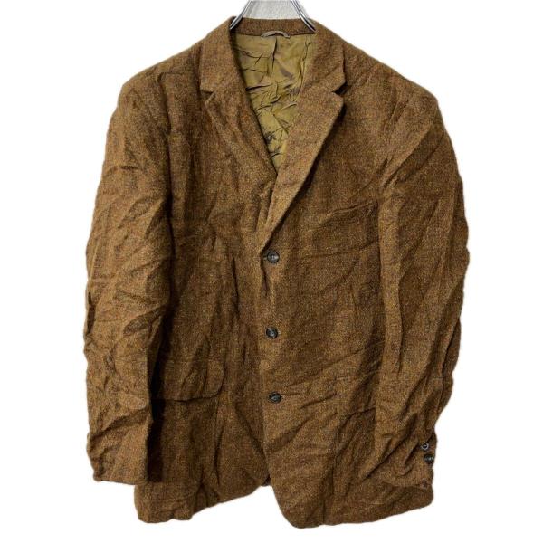 USA製 Harris Tweed テーラードジャケット L〜 ブラウン ハリス