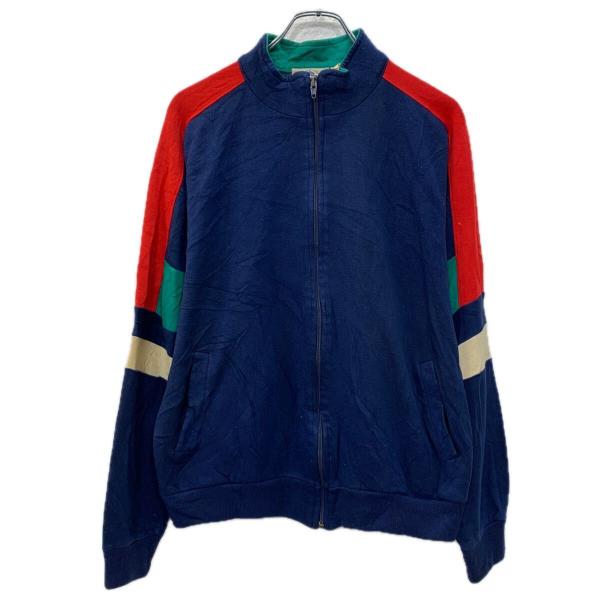 TRADER BAY ロゴスウェット トレーナー L ネイビー マルチカラー