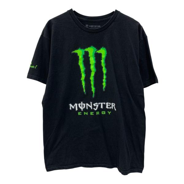 MONSTER ENERGY 半袖 プリントTシャツ L ブラック グリーン モンスター