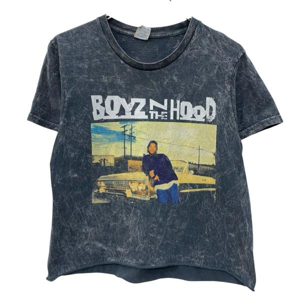 Yazbek Boyz n the Hood 半袖 ムービーTシャツ M グレー ボーイズ'ンザフッド プルオーバー ビッグプリント アイスキューブ 夏物 a806-6779