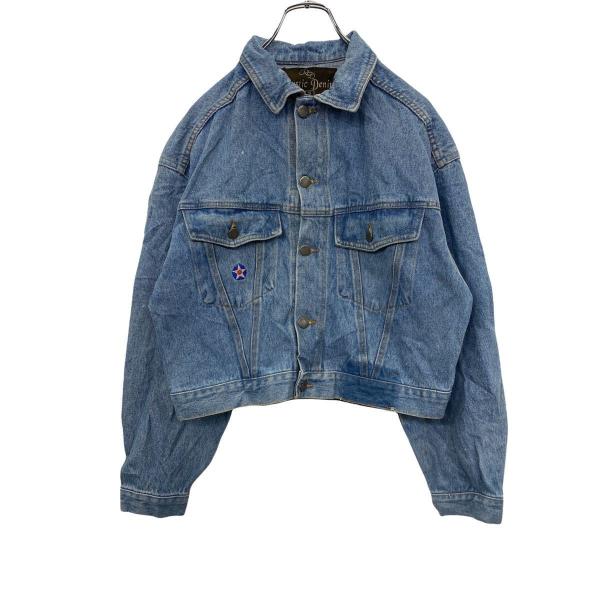 Rustic Denim デニムジャケット レディース S 青 ラスティックデニム G 