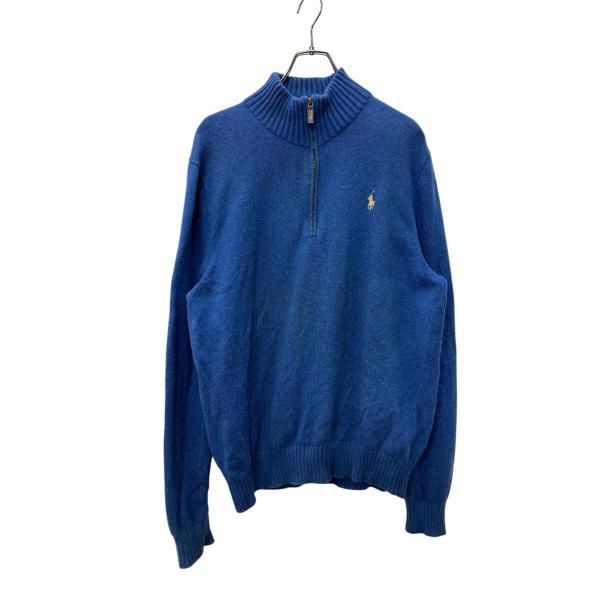 Polo Ralph Lauren ハーフジップコットンニット Lサイズ位 表記サイズL