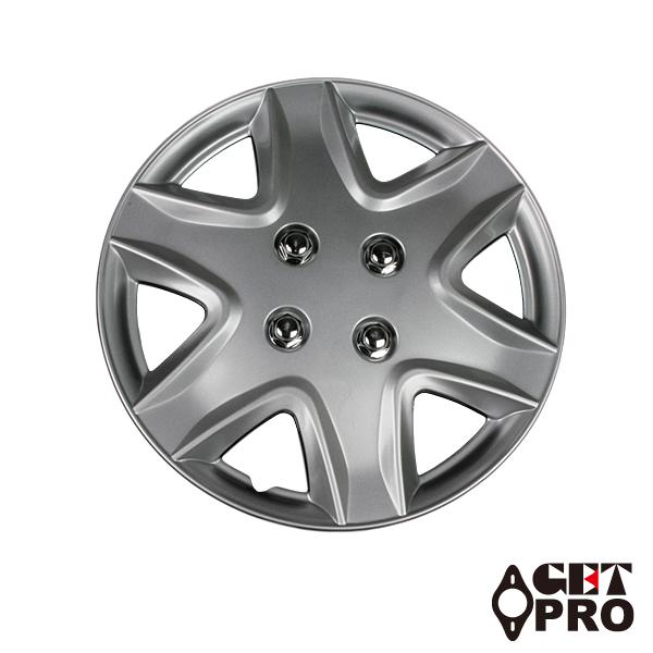 シルバー 10本スポーク ホイールカバー 4枚セット 14 inch ホイールカバー 14インチ 4枚 汎用品 (シルバー) ホイール