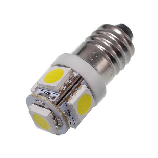 LED豆電球 【4~6V対応】 5LED 口金サイズE10 【電球色】 Amazon.co.jp: 白色10LED豆電球【4～6V対応】E10型ソケット