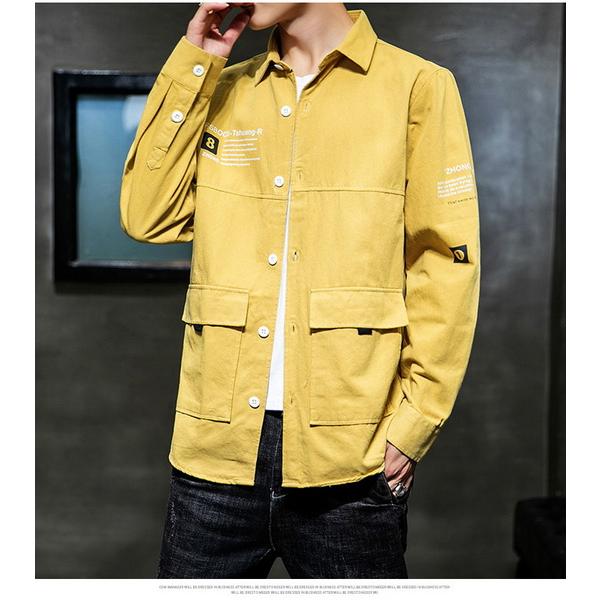 シャツ メンズ Tシャツ 長袖 開襟 ワイシャツ トップス スリム ワークシャツ カジュアル おしゃれ 春 夏 秋 冬 お兄系 大きいサイズ Y Vsmile 通販 Yahoo ショッピング