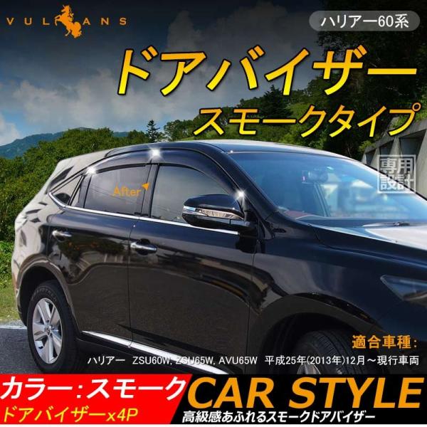 Harrier ハリアー60系 換気 車用 スモークタイプ ドアバイザー サイドバイザー サイドドアウインドウバイザー 取付金具付 左右セット 4p Buyee Buyee Japanischer Proxy Service Kaufen Sie Aus Japan