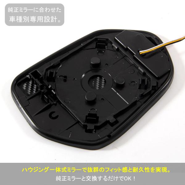 PRIUS �v���E�X50�n �E�B���O�~���[ �u���[�����Y�~���[ LED���� �Б�33LED�t LED�E�C���J�[�h�A�~���[�����Y �u���[�~���[ �T�C�h�~���[ �h�A�~���[ ���i�摜2