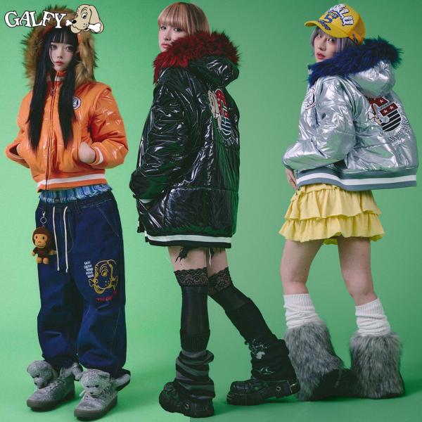 ガルフィー GALFY アメカジお兄のエモウソダウン 144019 #20 BLACK #120 SILVER #130 ORANGE L XL ヤンキー TGC 24AW ブルゾン