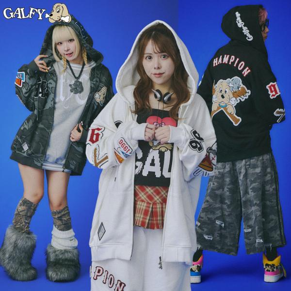 ガルフィー GALFY 復活わんわん大学パーカー 中型犬 L 大型犬 XL 153024 WHITE BLACK CAMO パーカー 25AW