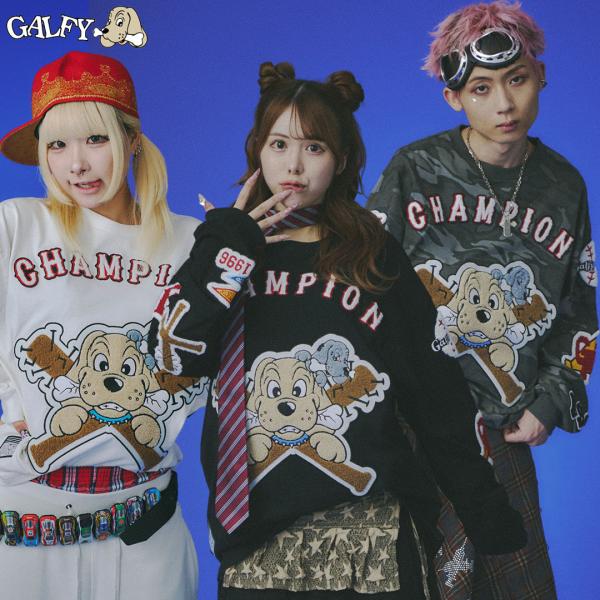 ガルフィー GALFY 復活わんわん大学ロンTee 長袖 Tシャツ 153026 犬 DOG ヤンキー ギャル 25AW