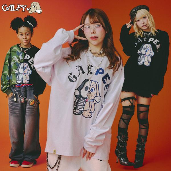 ガルピー GALPEE ガルフィー GALFY 光るGALPEE ゴーストロンTee S L XL 153034 WHITE BLACK BLACK×CAMO 25AW