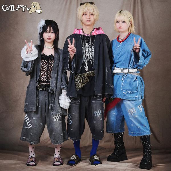GALFY（ガルフィー） バチバチピアス 甚平 162029 セットアップ 上下