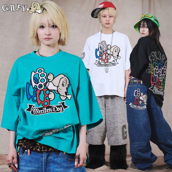ガルフィー GALFY メリケン HERTS Tee 162039 M L XL #10 WHITE #20 BLACK #80 Tiffany Blue Tシャツ 春夏 ギャル 26SS