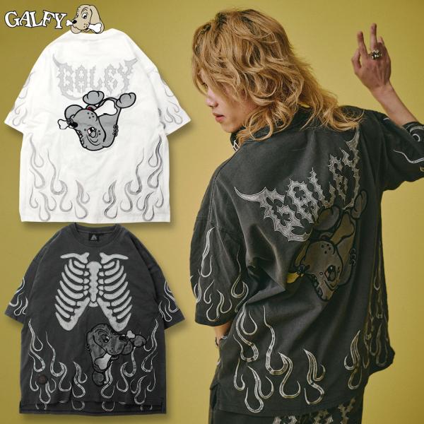 ガルフィー GALFY 骨が見えし Tee Tシャツ 162087 半袖 DOG メンズ レディース ギャル 26SS