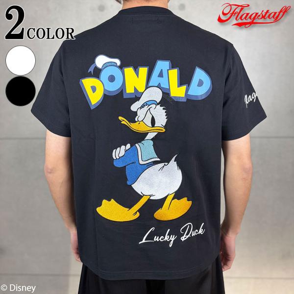 Flagstaff × Disney コレクション DONALD DUCK TEE 462521 フラッグスタッフ ディズニー ドナルド MICKEY MOUSE 26SS