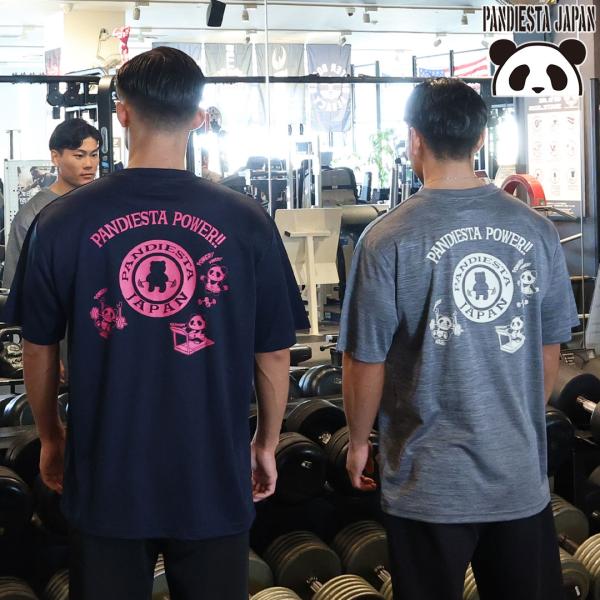 NEW 当店別注 パンディエスタ トレーニングパンダドライTee ドライメッシュ 半袖 Tシャツ PANDIESTA 585896 筋トレ スポーツ ジム フィットネス GYM 25AW