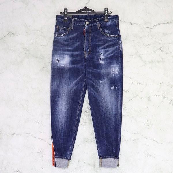 DSQUARED2 80's Jean ディースクエアード ダメージ 加工 デニム パンツ ジーンズ Gパン ジーパン 48 インディゴブルー