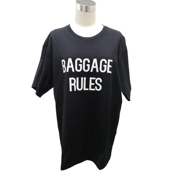 B YOHJI YAMAMOTO ビー ヨウジヤマモト メンズ 半袖 Tシャツ トップス BAGGAGE RULES BRプリント半袖 ブラック