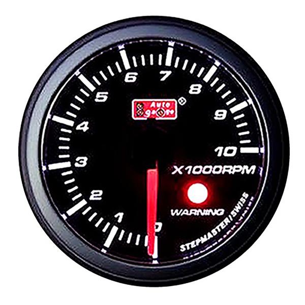 AUTOGAUGE オートゲージ SMシリーズ 黒 タコメーター メーター径52mm スイス製ステッ...