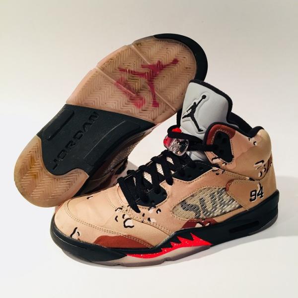 air jordan 5 supreme desert camo