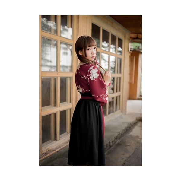 激安 セール 着物 浴衣 袴 はかま 昭和 大正 明治 女学生 コスプレ 衣装 花魁 着物トップス 袴風スカートのセットアップ着物コスチューム Buyee Buyee Japanese Proxy Service Buy From Japan Bot Online